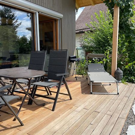 Zweistoeckiges Natur-Holzhaus Mit Berg- & Seesicht Horgenzell Bagian luar foto